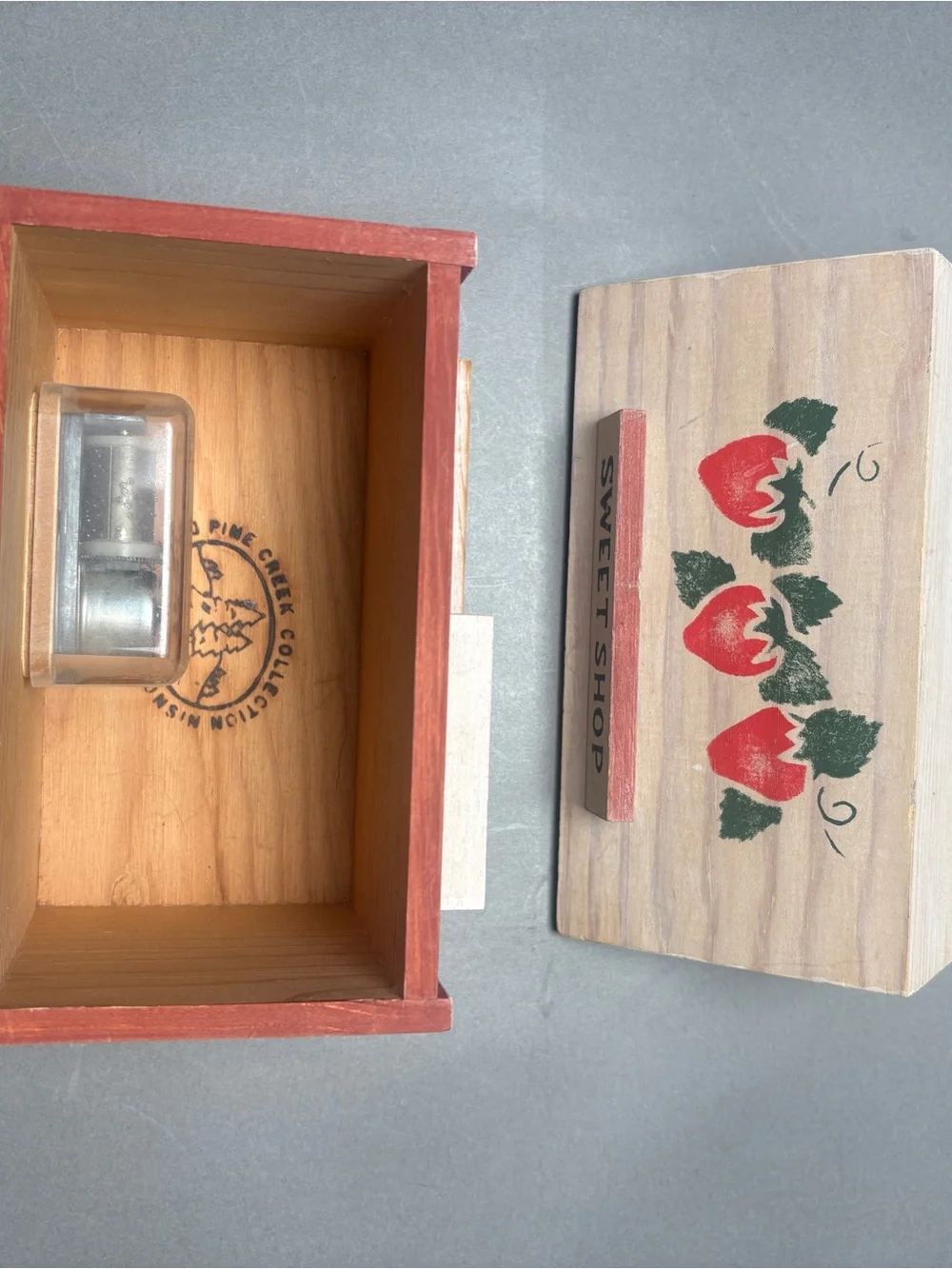 Sweet Shop Wooden Miniature House Music Box plays Candy Man